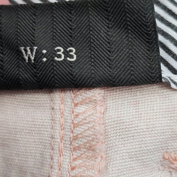 Jachs Men's Pink Surfer Print Stretch Twill Chino Bleecker Shorts Size 33 NWT - Picture 8 of 15